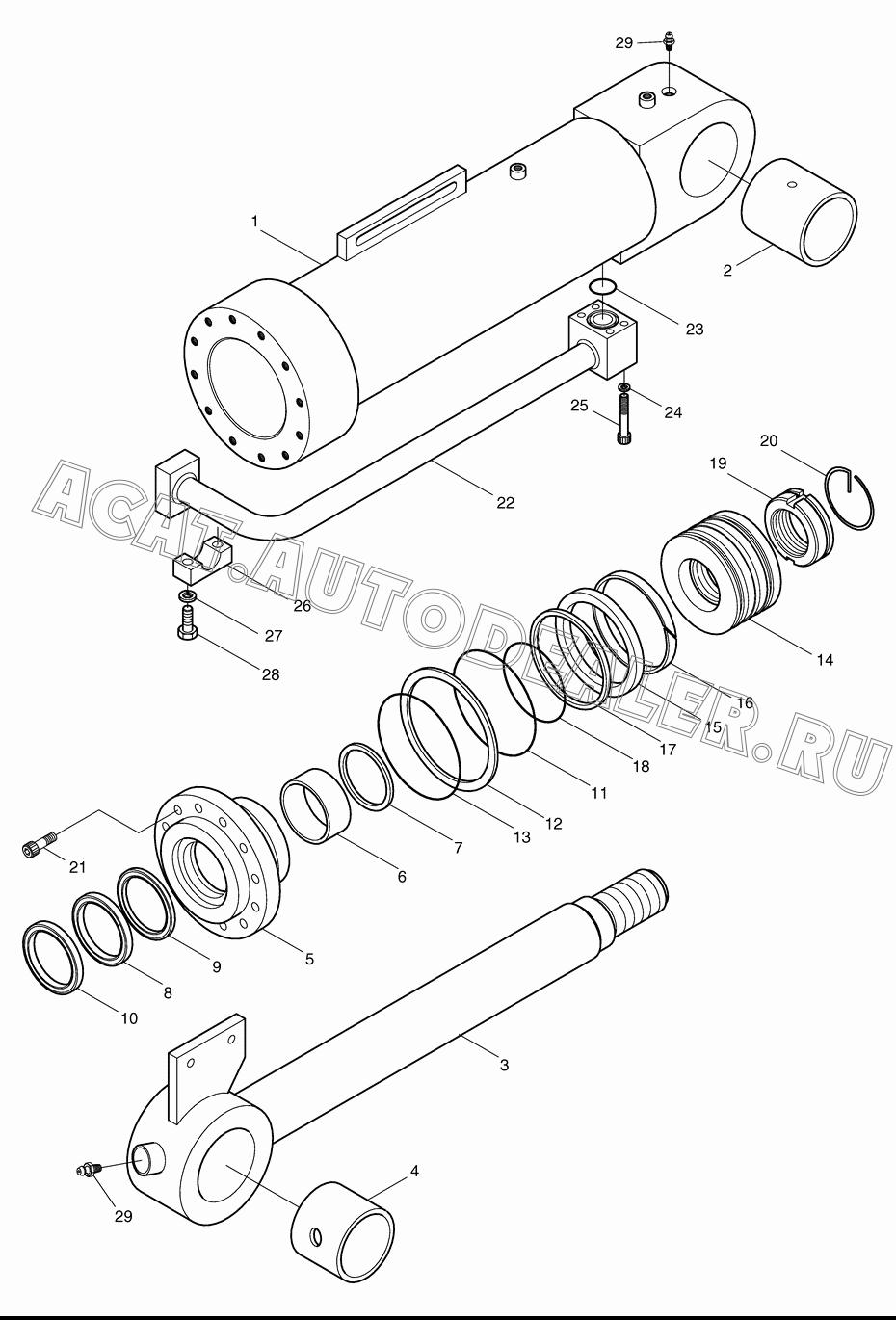 TUBE ASS'Y 1.441-00035 для Doosan DL250