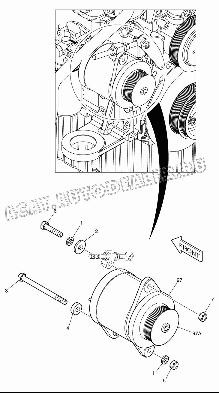 ALTERNATOR MOUNTING K1023699 для Doosan DL250