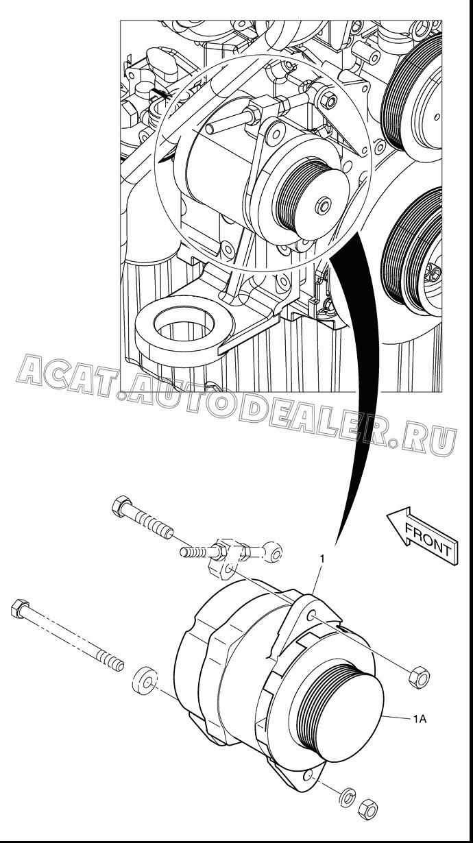 ALTERNATOR (80A) K1023701 для Doosan DL250