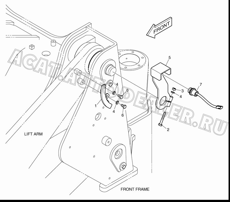 BRACKET 195-02025 для Doosan DL250