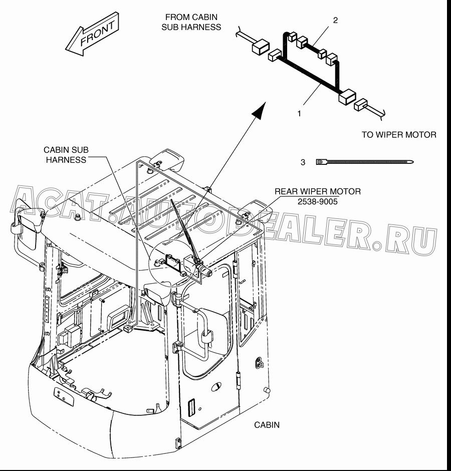 NOISE FILTER (WIPER) K1023698 для Doosan DL250