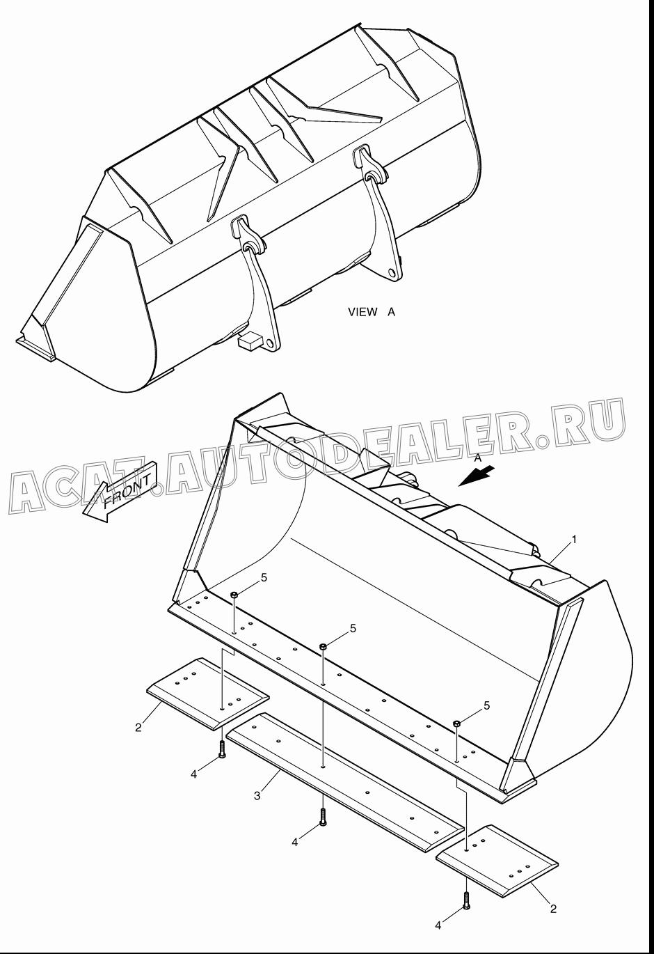 BUCKET-2.5? K1033622 для Doosan DL250