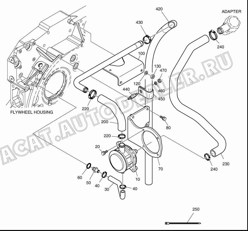 HOSE;RUBBER 65.96301-0465 для Doosan DL300