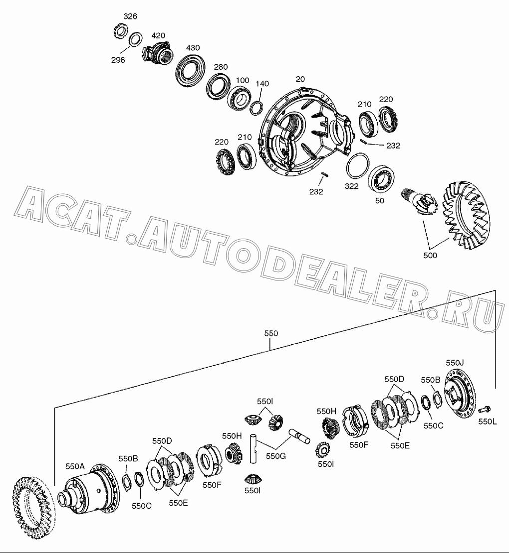 HOUSING;AXLE DR. K9000328 для Doosan DL300