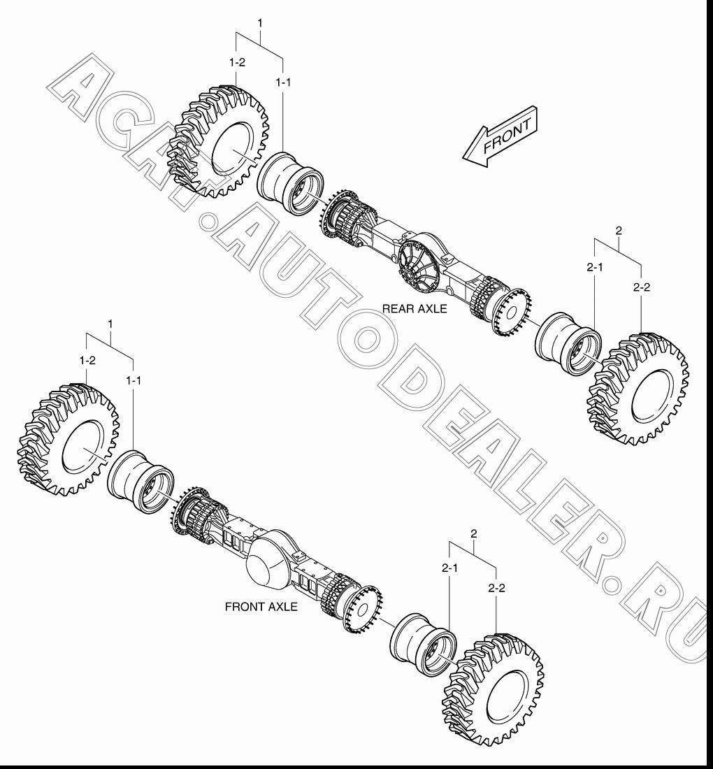 RIM 19.5X25 278-00100A для Doosan DL300