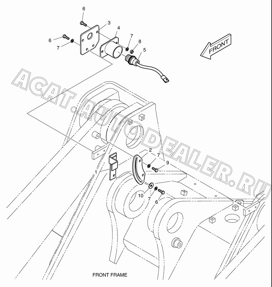 BRACKET 195-01209 для Doosan DL300