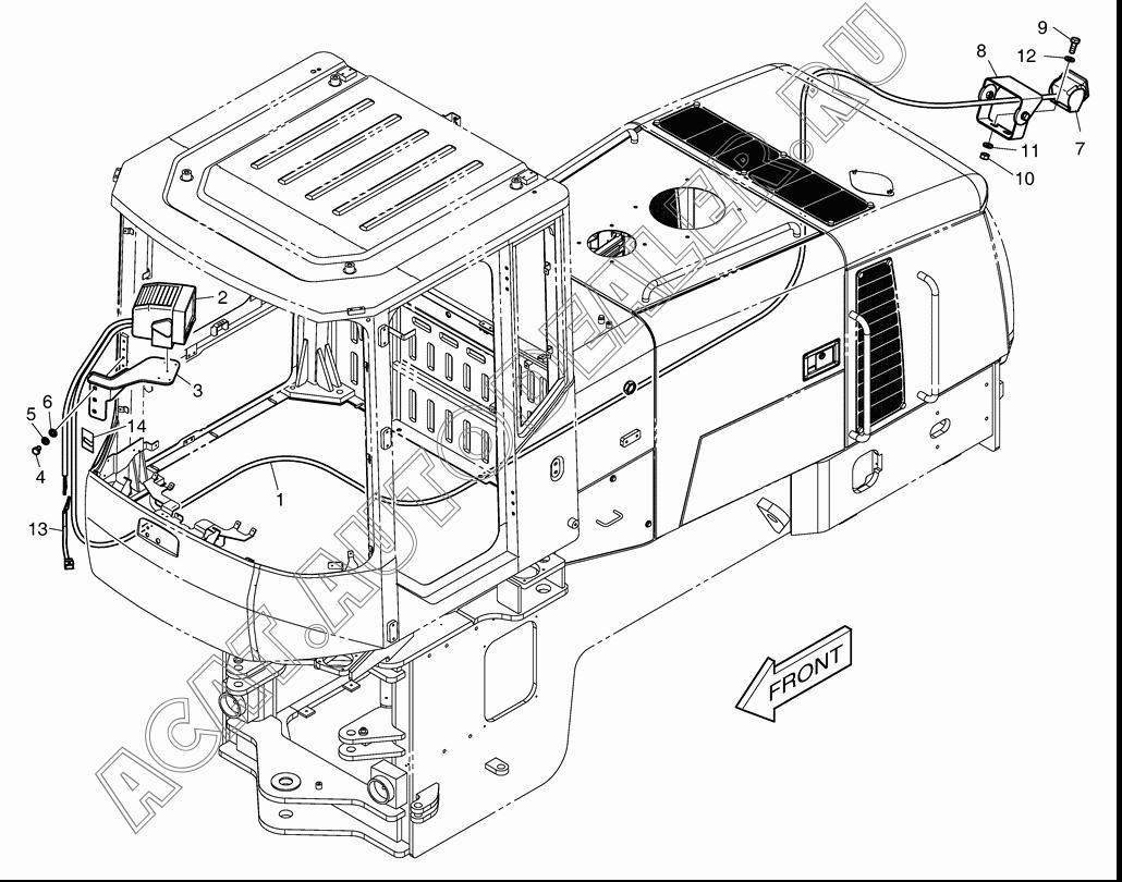 CABLE;CAMERA 563-00009 для Doosan DL300