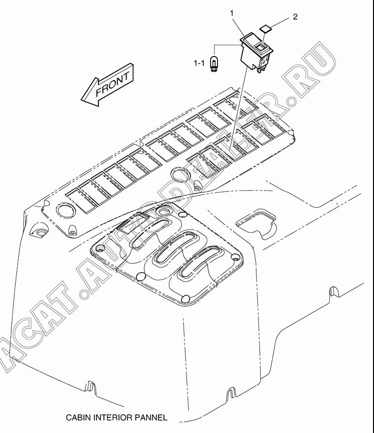 INSERT;SEAT HEATER 2190-2036D31 для Doosan DL300