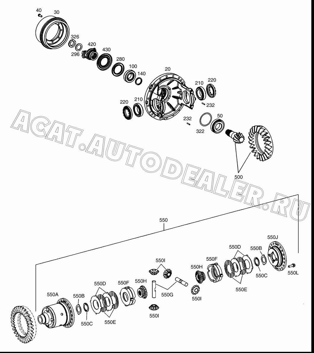 HOUSING;DIFF. K9005137 для Doosan DL350