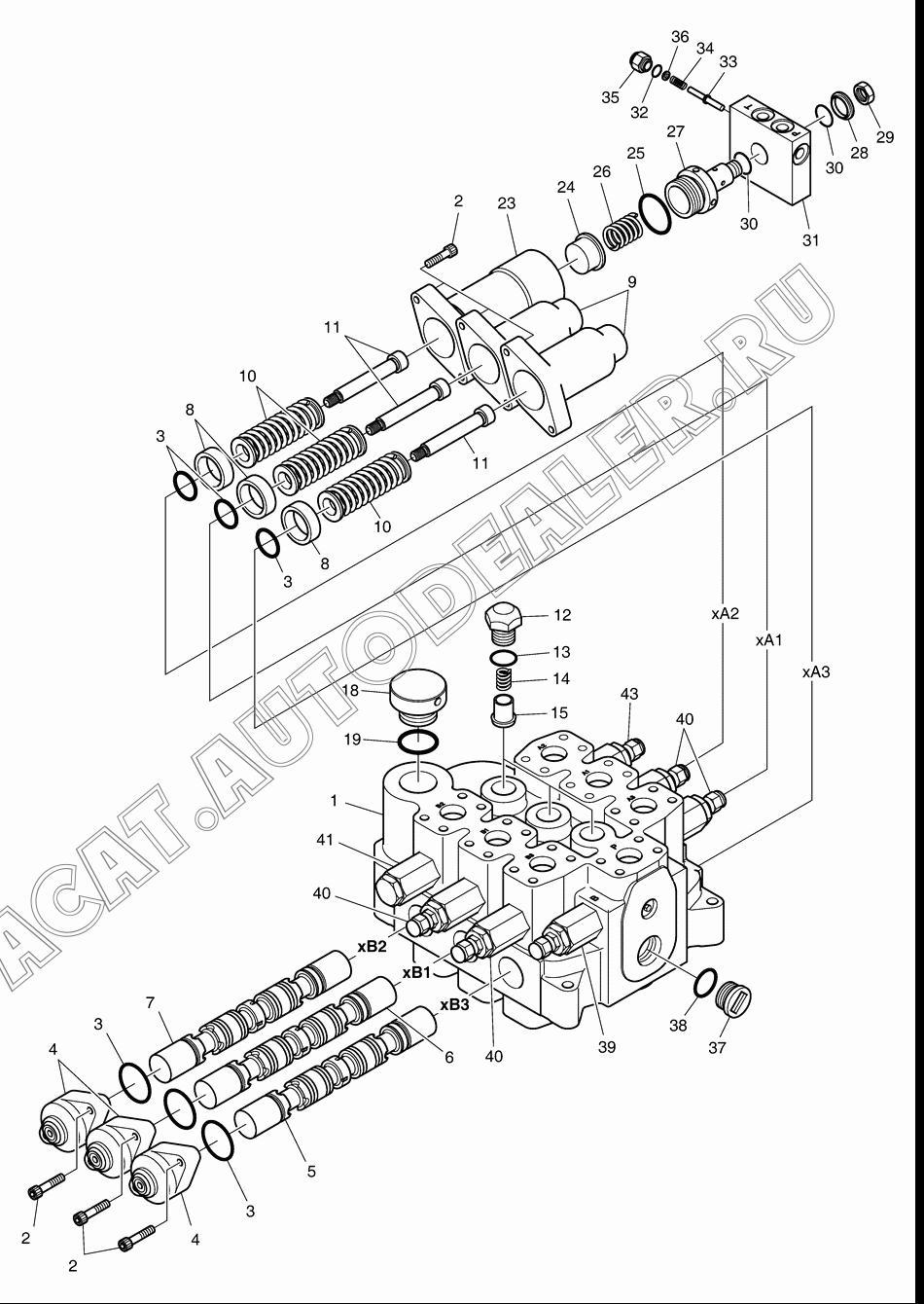 SPOOL;AUX 410207-00035 для Doosan DL350