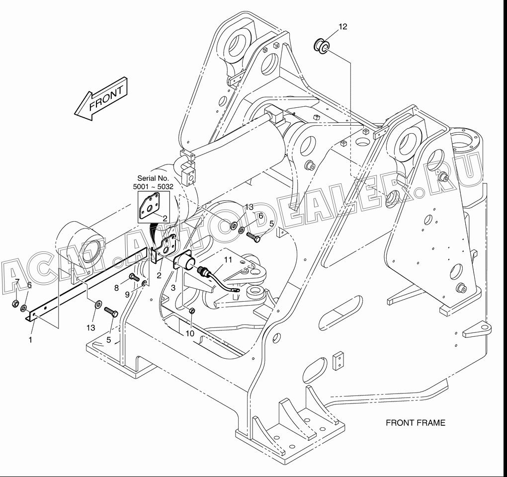 RETURN TO DIG K1043046 для Doosan DL350