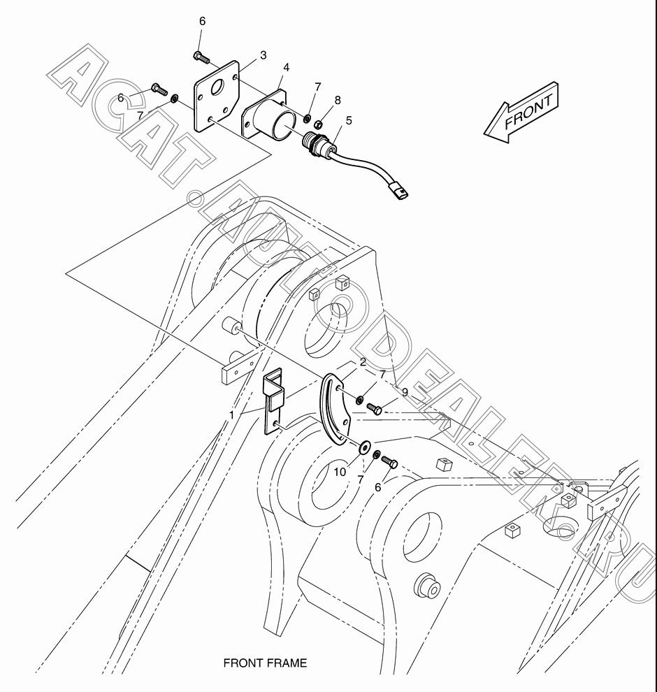 BRACKET K1043300 для Doosan DL350