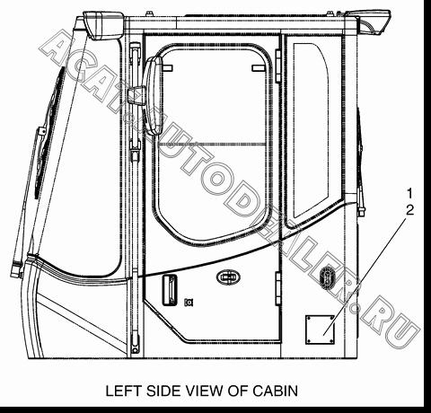 DECAL K1015709B для Doosan DL350