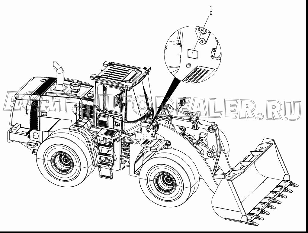 NAME PLATE В сборе K1050046 для Doosan DL350