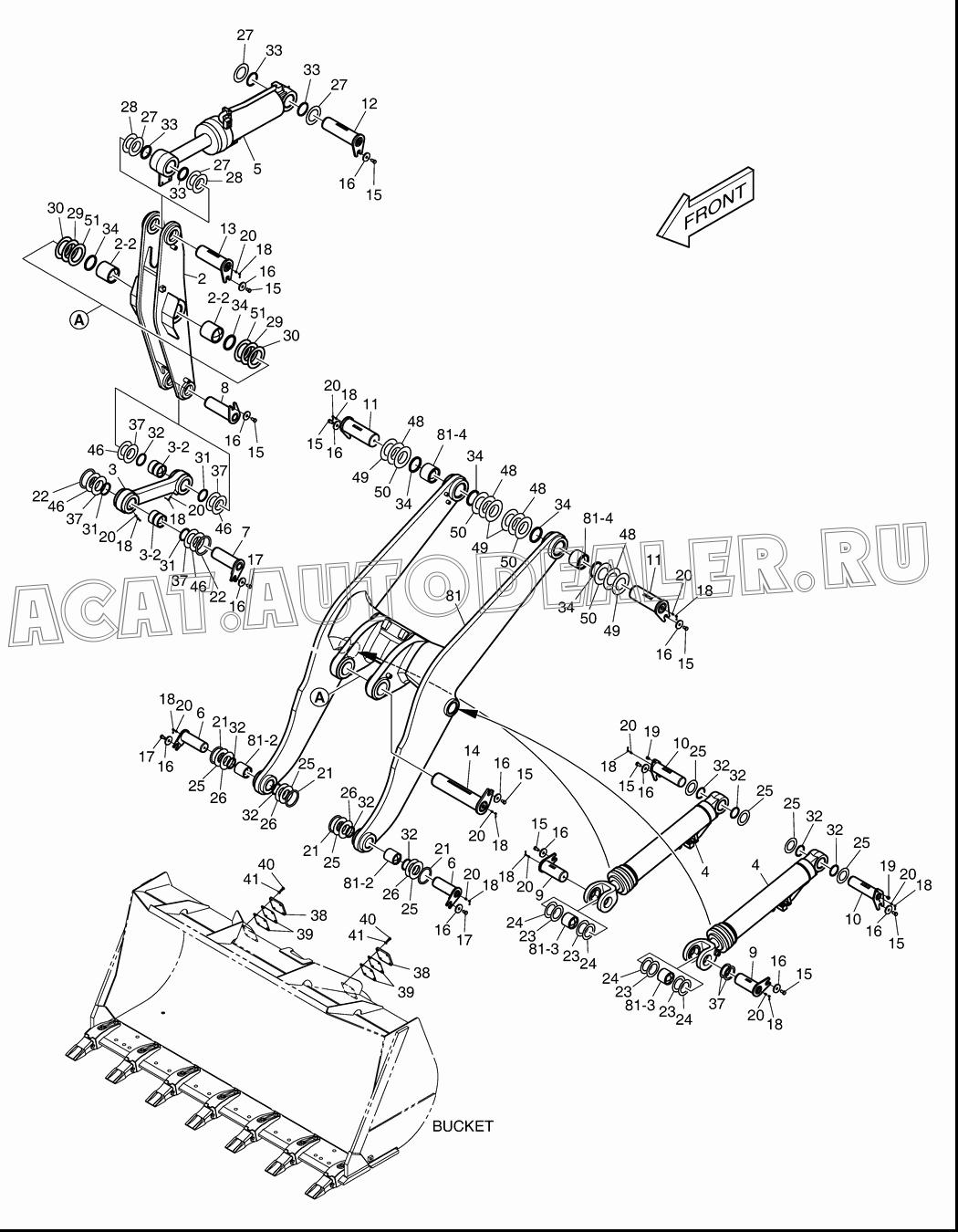 PIN K1042717A для Doosan DL350