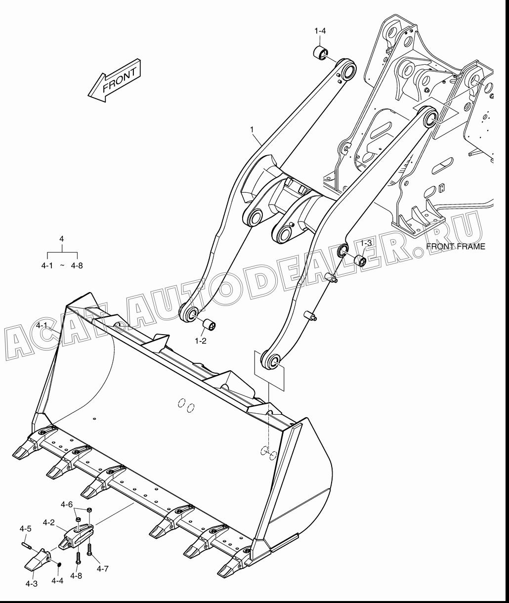 ARM;LIFT K1047584 для Doosan DL350