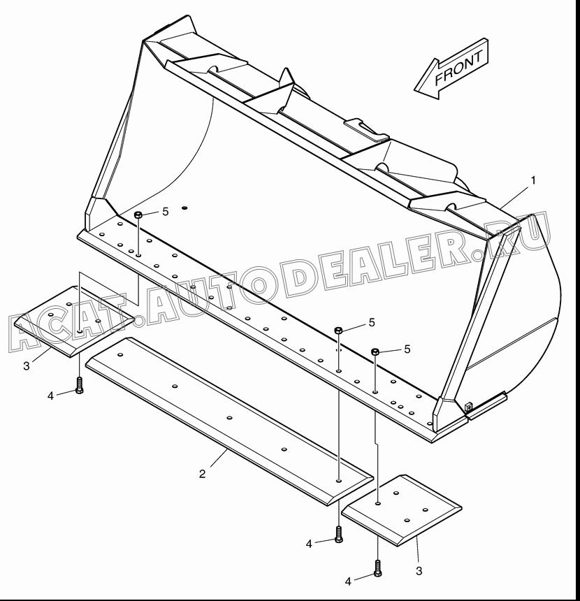 EDGE,CUTTING K1042993 для Doosan DL350