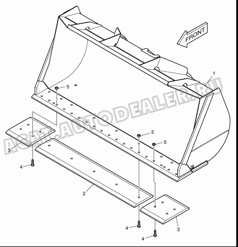 EDGE,CUTTING K1049538 для Doosan DL350