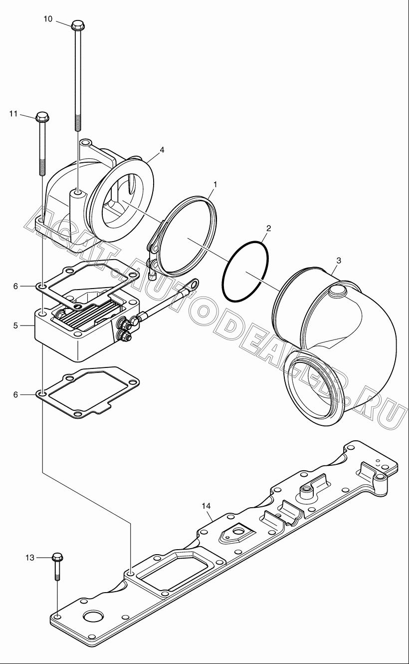 CLAMP;V BAND K9002329 для Doosan DL400