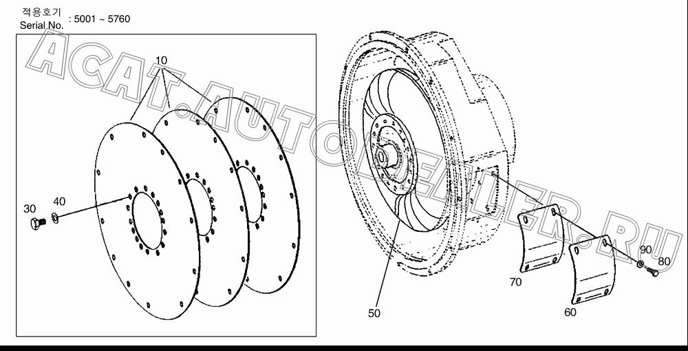 DIAPHRAM K9000161 для Doosan DL400