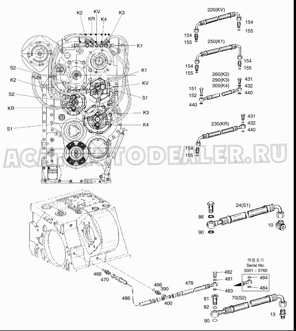 UNION;PIPE 2.181-00457 для Doosan DL400