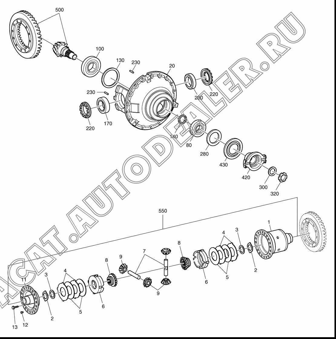 DIFFERENTIAL LIMIT.SLIP K9001885 для Doosan DL400