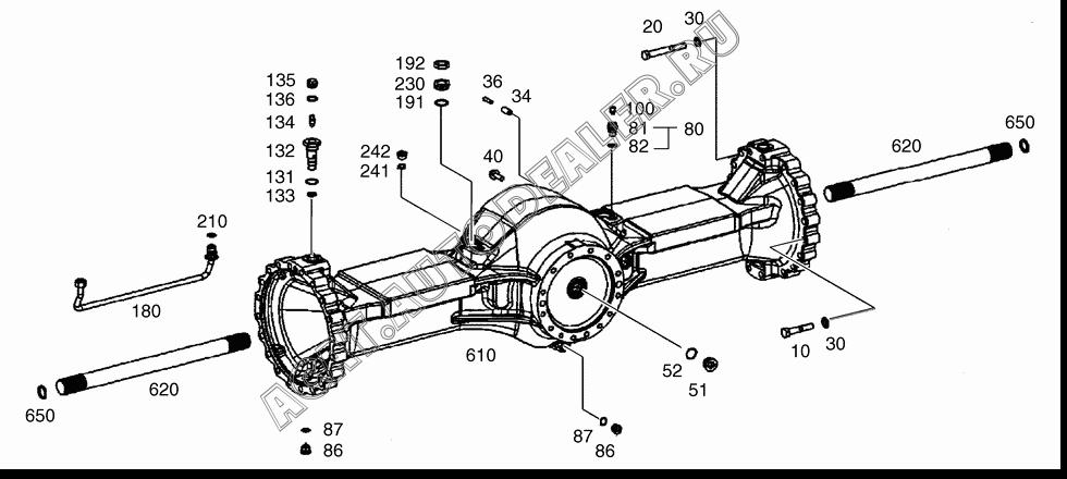 CASING;AXLE K9000619 для Doosan DL400