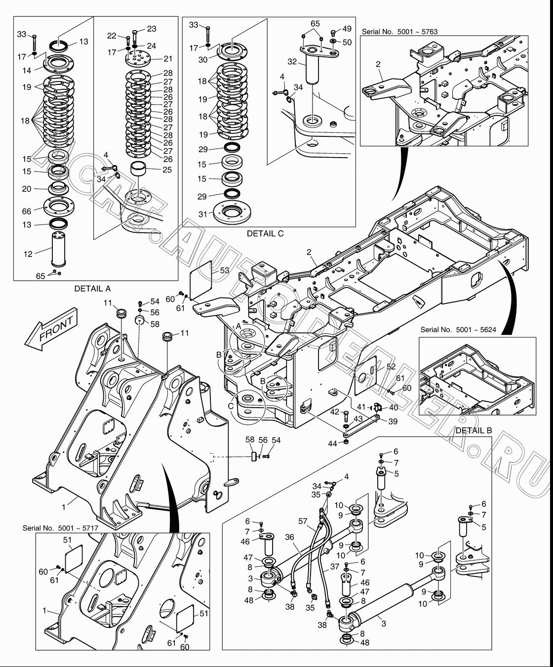 COVER;SIDE K1004137A для Doosan DL400