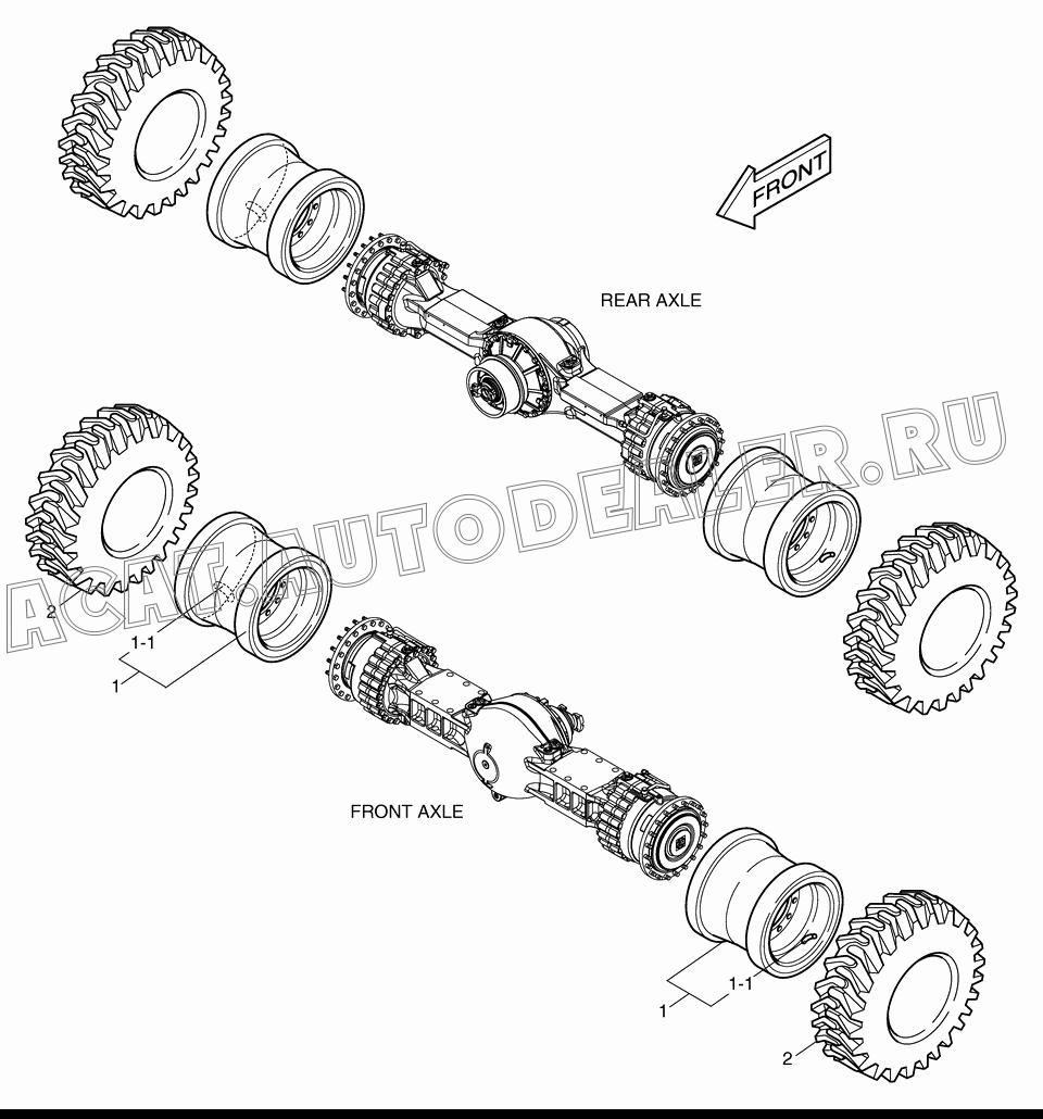 TIRE(26.5X25-28PR) K1045298 для Doosan DL400