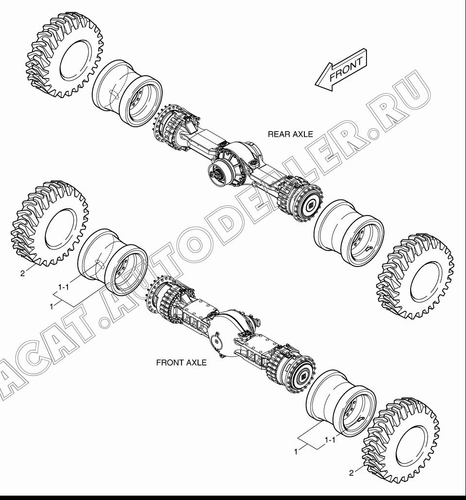 TIRE(26.5X25X31RB) K1053493 для Doosan DL400