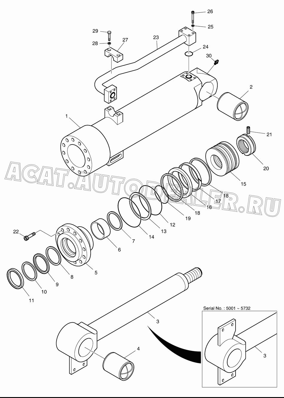 TUBE ASS'Y K9002165 для Doosan DL400