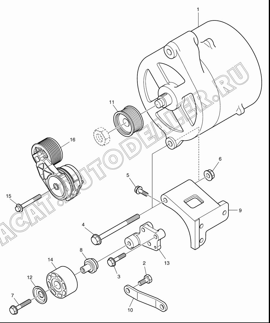 ALTERNATOR K9002605 для Doosan DL400