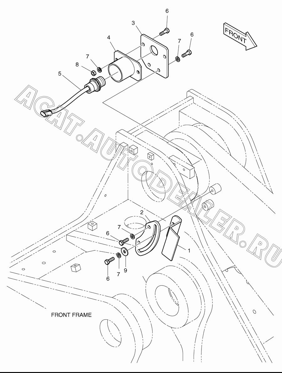 ARM RAISE KICK OUT K1004536A для Doosan DL400