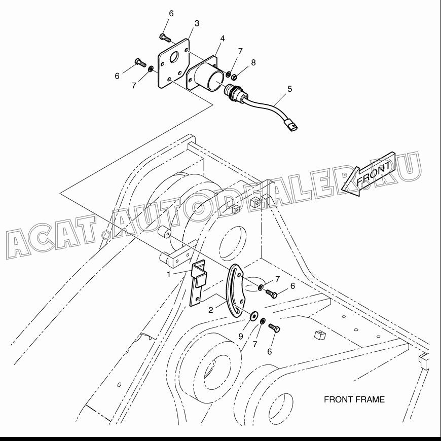 ARM FLOAT KICK OUT K1004355A для Doosan DL400