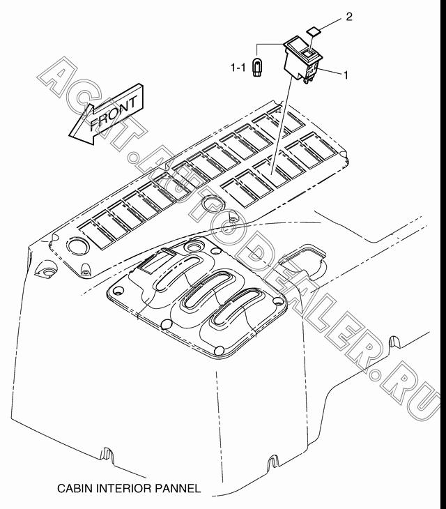 SEAT HEATER K1010306 для Doosan DL400