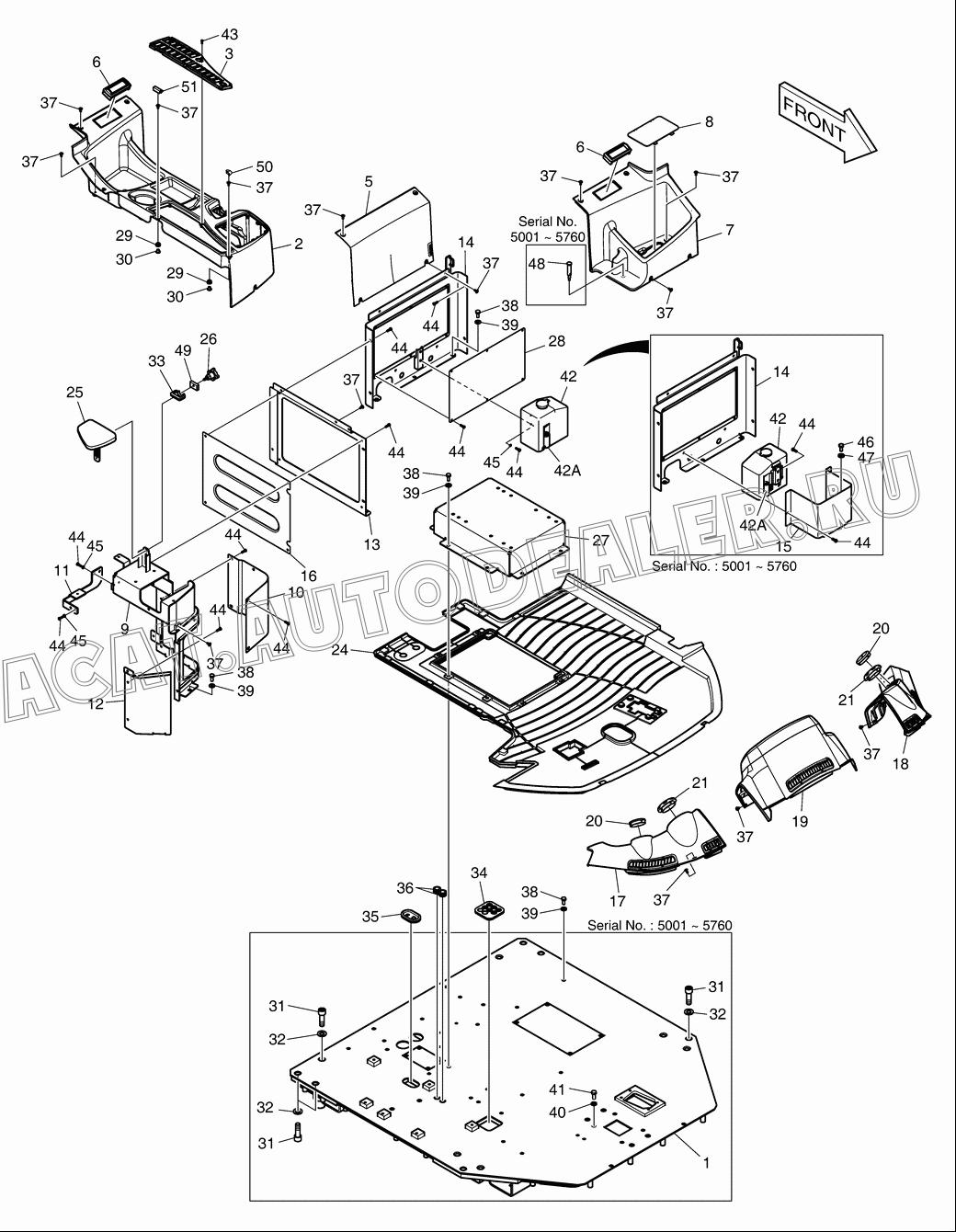 STAND ASS'Y 110953-00005 для Doosan DL400