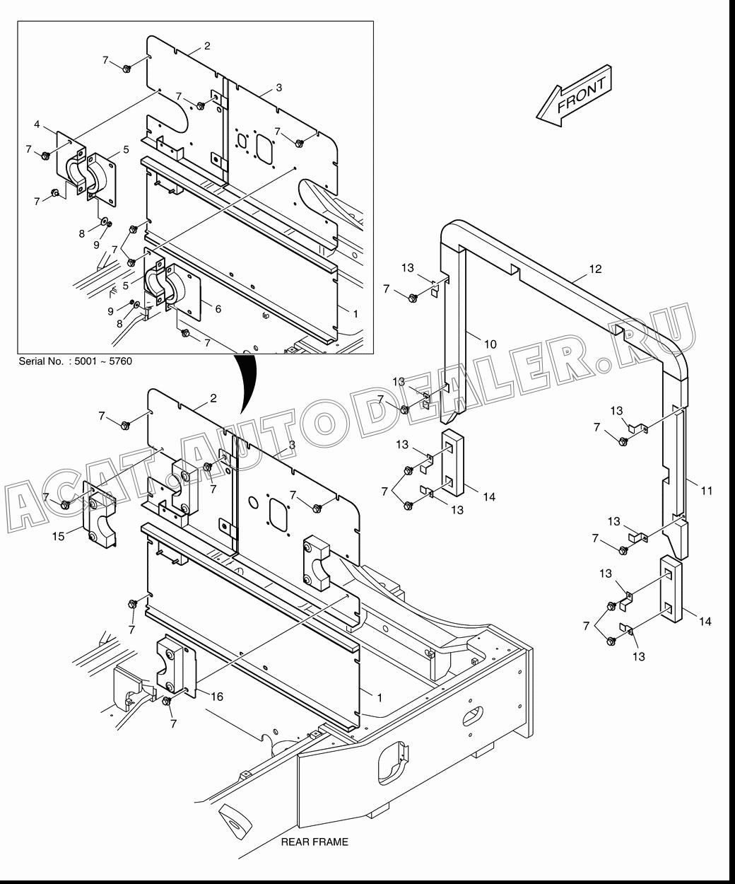 COVER K1006452A для Doosan DL400