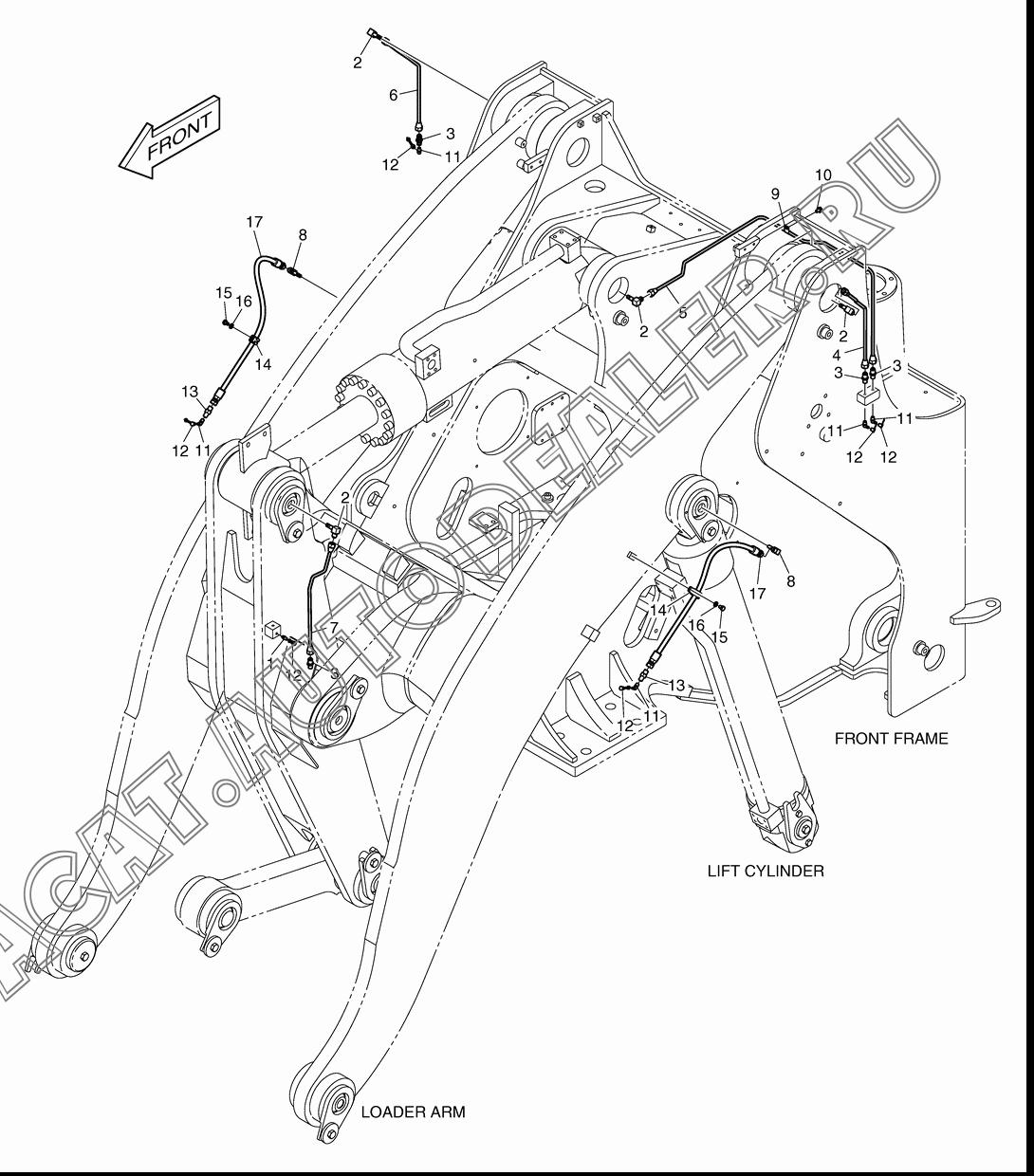 PIPE K1004760 для Doosan DL400