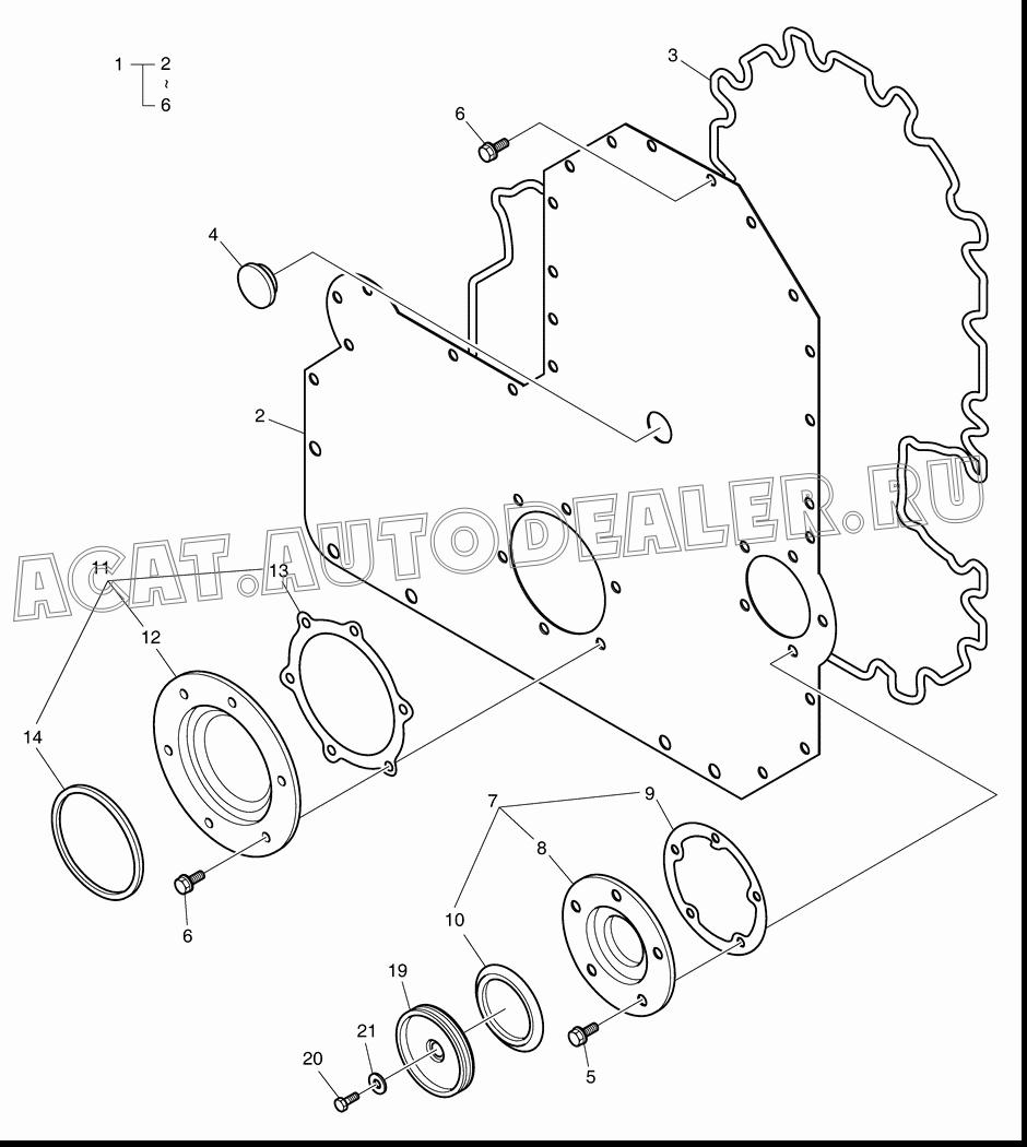 KIT;GEAR COVER K9003428 для Doosan DL420