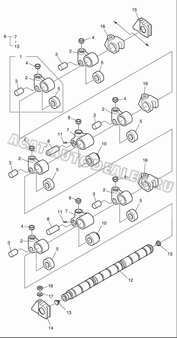 CAM SHAFT BRACKET ASS'Y K9003169 для Doosan DL420