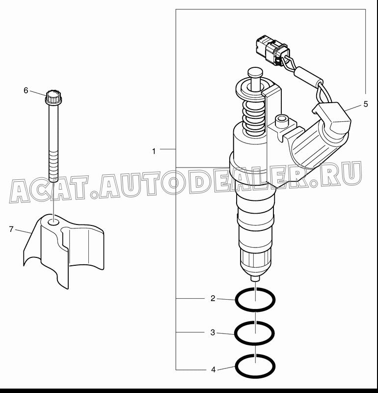 INJECTOR K9003430 для Doosan DL420