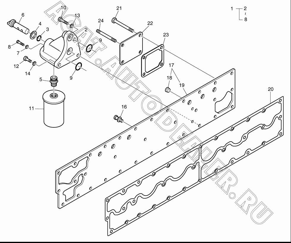 HEAD;CORROSION RESISTOR K9003266 для Doosan DL420