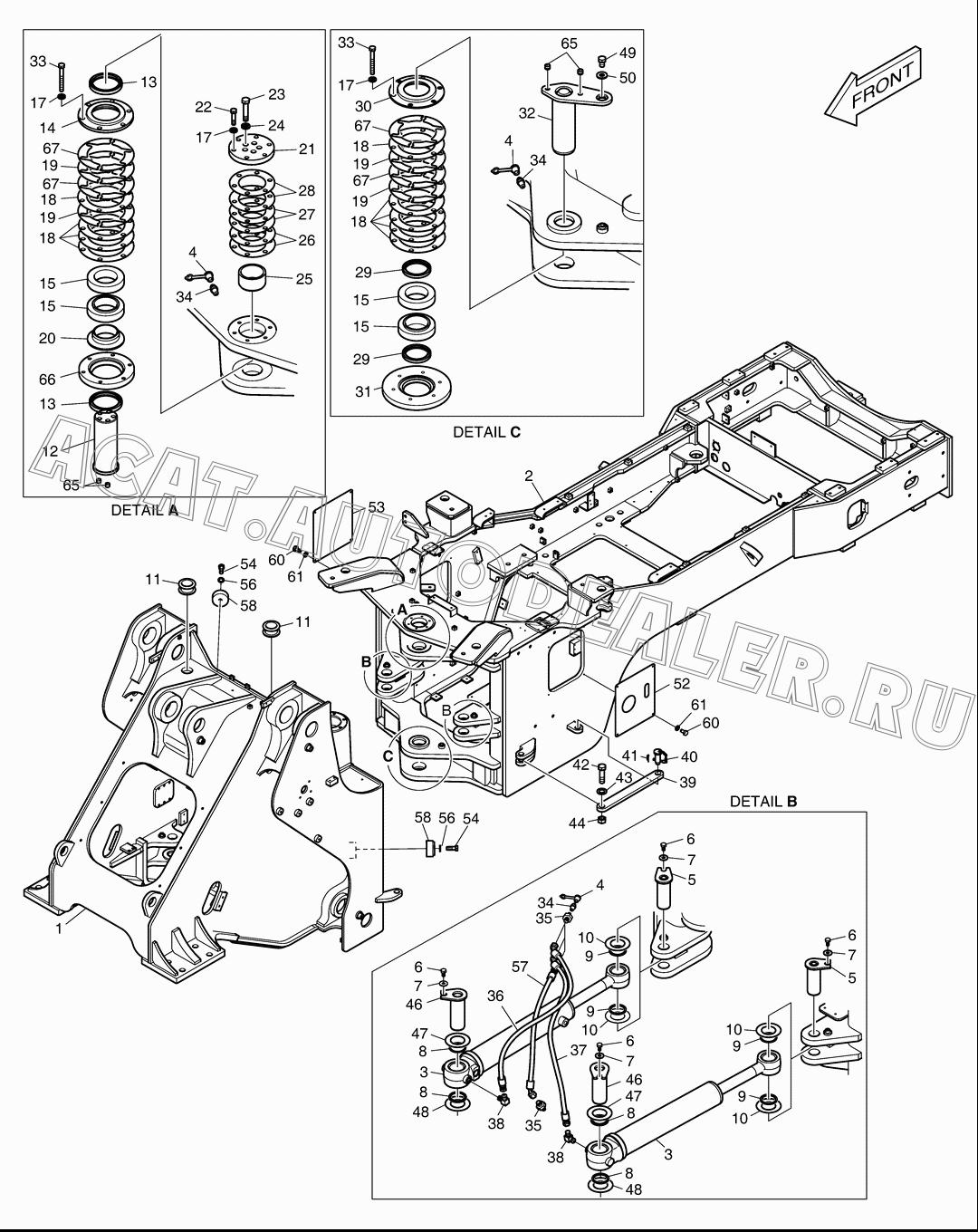 SPACER;UPPER HINGE K1055050 для Doosan DL420