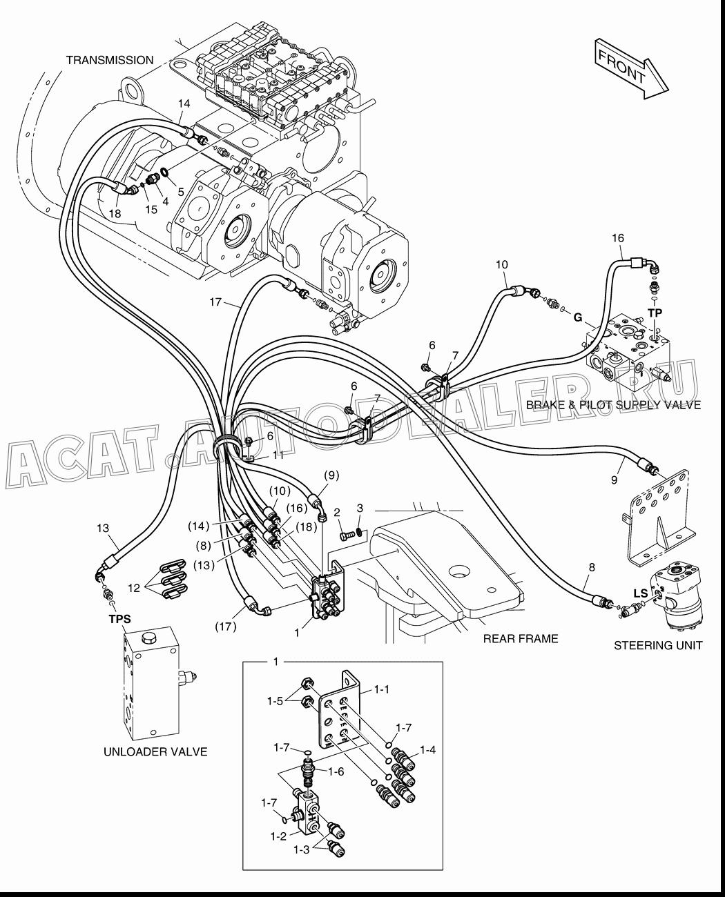 HOSE DS2011820 для Doosan DL420