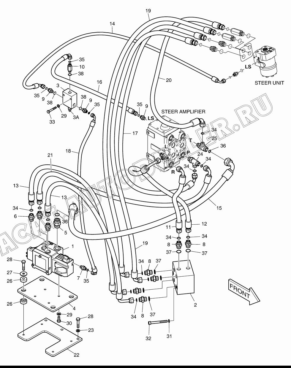 BRACKET,VALVE MOUNTING 110425-00053 для Doosan DL420