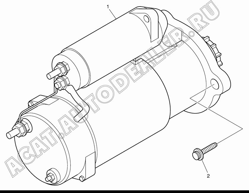 MOTOR;STARTING K9003166 для Doosan DL420