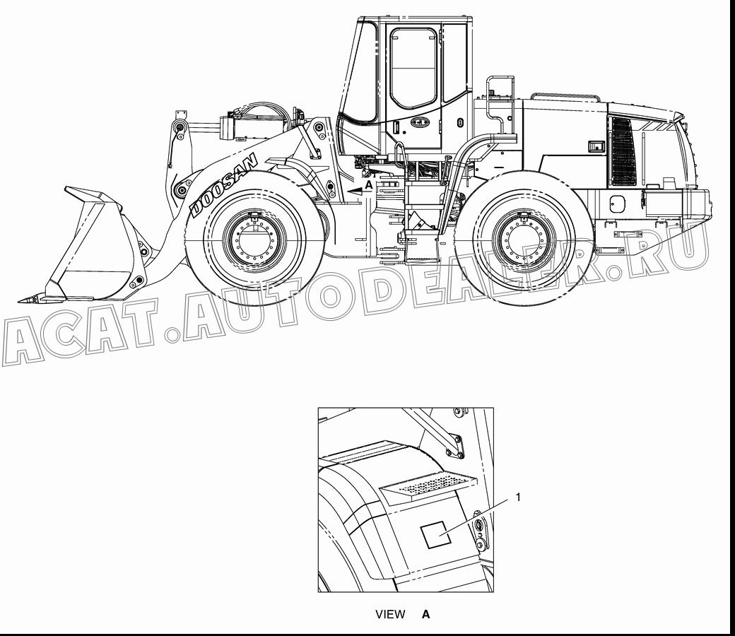 PLATE,NAME 950209-00332 для Doosan DL420