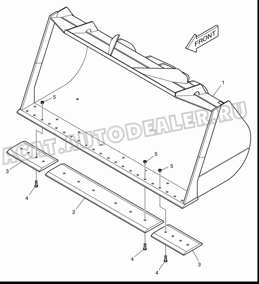 EDGE;CUTTING-SIDE 100902-00001 для Doosan DL420