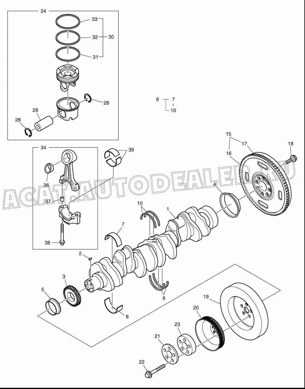 FLYWHEEL ASS'Y K9003183 для Doosan DL450