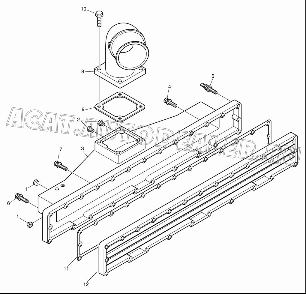 MANIFOLD;AIR INTAKE K9003225 для Doosan DL450